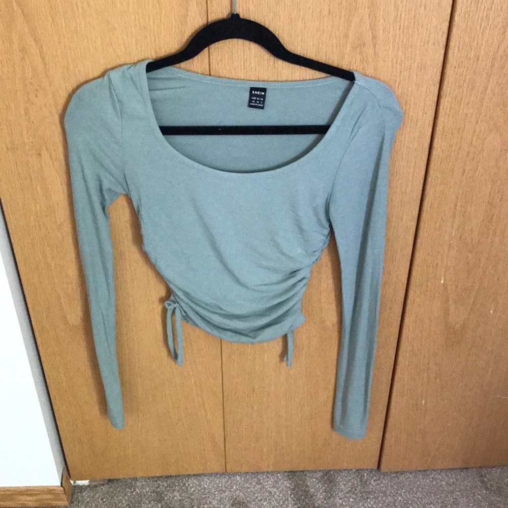 SHEIN long sleeve green shirt